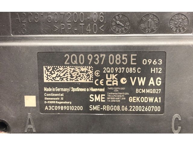 Блок комфорта 2Q0937085E Skoda Fabia Mk3 (NJ)