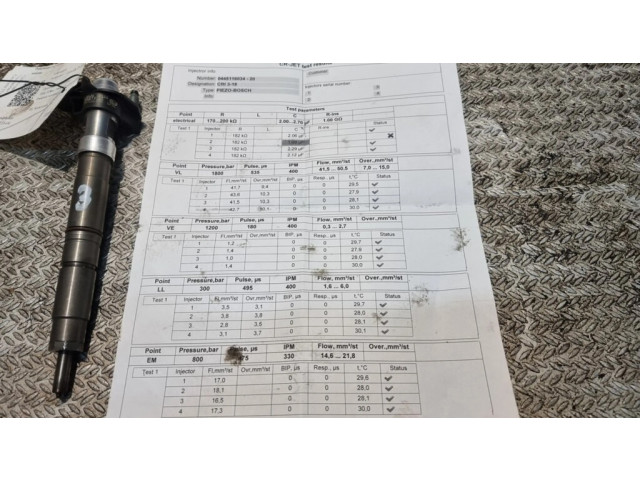 Vstřikovač 0445116034   Volkswagen Transporter - Caravelle T5  pro naftový motor 2.0  