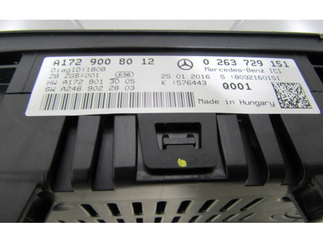 Přístrojová deska Mercedes-Benz SLK R172 2011 A1729008012, 0263729151