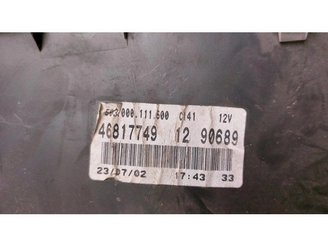 Přístrojová deska  Fiat Doblo 2006 46817749, 603000111500  