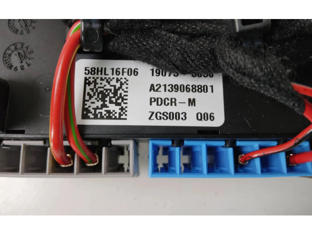 Блок предохранителей A2139068801, 58HL16F06   Mercedes-Benz E W213    