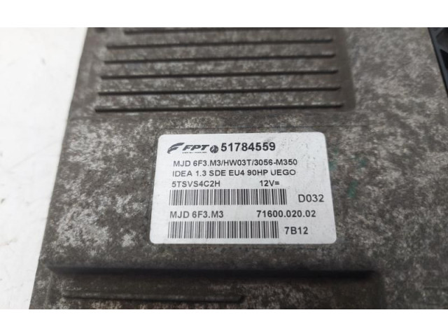 Блок управления двигателя 51784559, 51784559 Fiat Idea