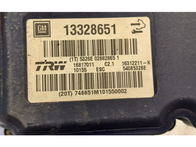 Блок АБС 13328651, 13321113 Saab 9-5 2010 - 2016 года