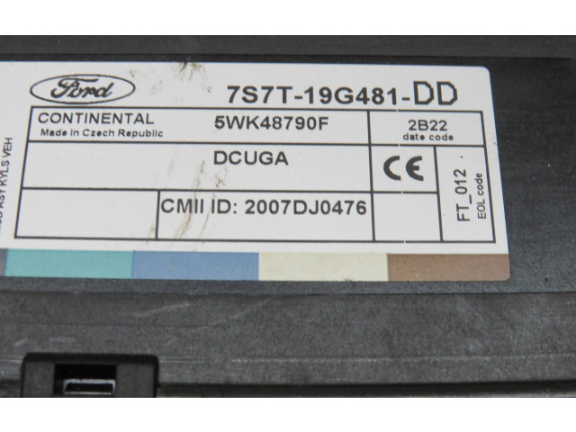 Блок комфорта 7S7T19G481DD, 2007DJ0476   Ford S-MAX   