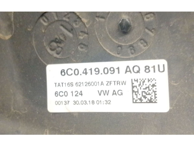 Руль Volkswagen Caddy 2015 - 2020 года 6C0419091AQ, 6C0419091AQ81U