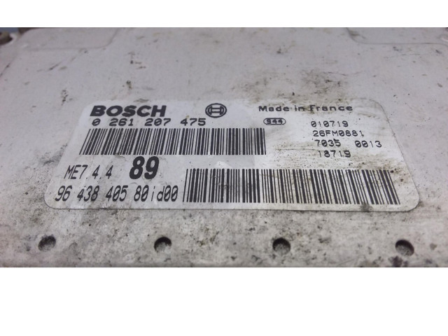 Řídící jednotka 0261207475, 0261207475 Citroen Berlingo 2001