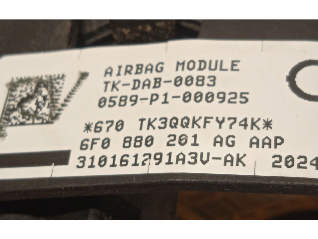 Подушка безопасности водителя 6F0880201AG, 6F0880201AGAAP   Seat Ibiza IV (6J,6P)