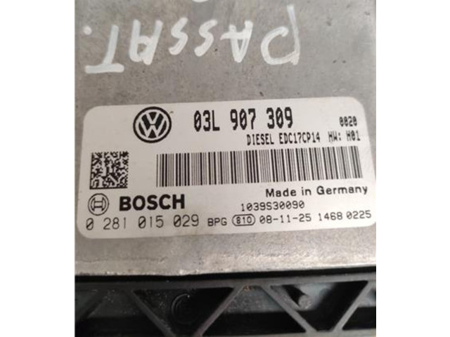 Блок управления двигателем Блок управления 3L907309, 3L907309   Volkswagen PASSAT B6