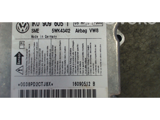Блок подушек безопасности 1K0909605T Volkswagen Jetta V