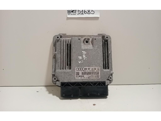 Блок управления впрыском 8P0907115BA, 8P0907115BA   Audi A3 S3 A3 Sportback 8P