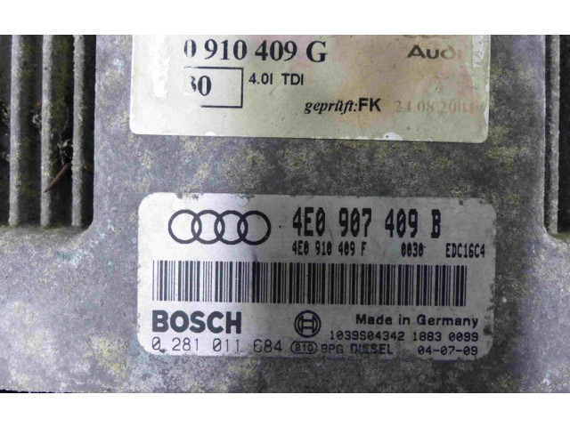 Řídící jednotka 0281011684, IMPRK863781 Audi A8 S8 D3 4E 2004