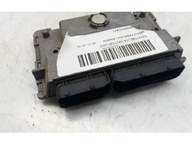 Блок управления двигателем Блок управления 03E906019AC Skoda Fabia Mk2 (5J)