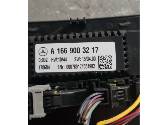 Блок управления климат-контролем A1669003217 MercedesBenz GLE (W166 - C292)