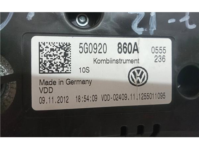 Панель приборов 5G0920860A Volkswagen Golf VII