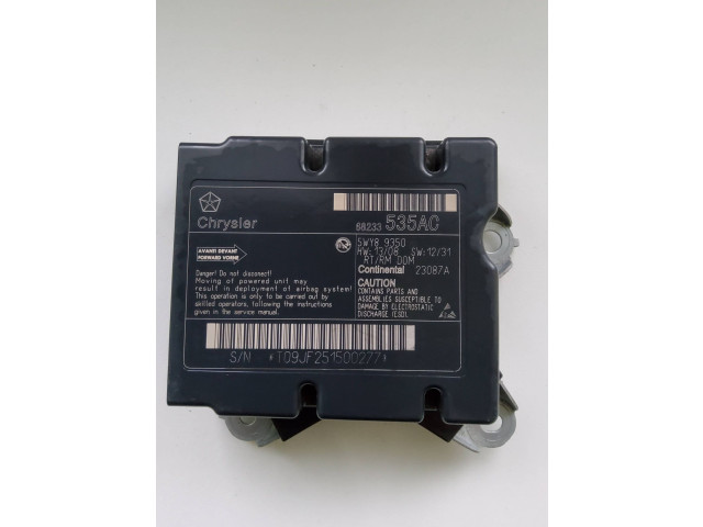 Блок подушек безопасности 68233535AC, 5WY89350   Chrysler Town & Country V