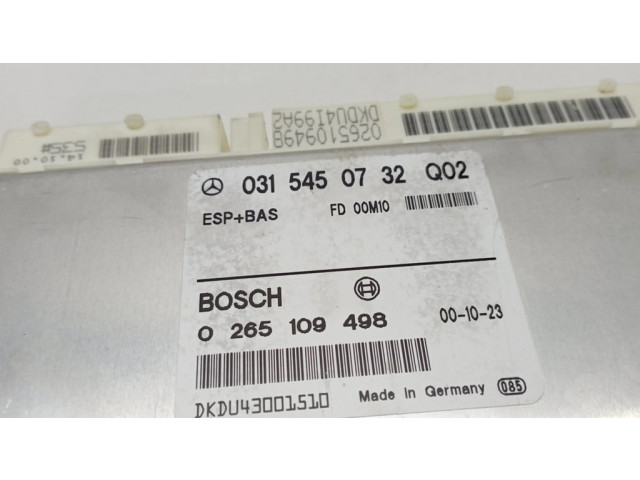 Блок управления АБС 0315450732Q02, 0265109498   Mercedes-Benz E W210