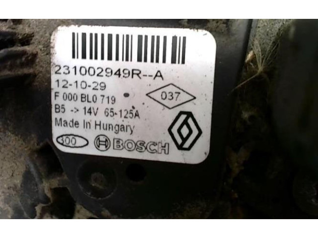 Генератор 231002949R, 231002949R   Dacia Lodgy      