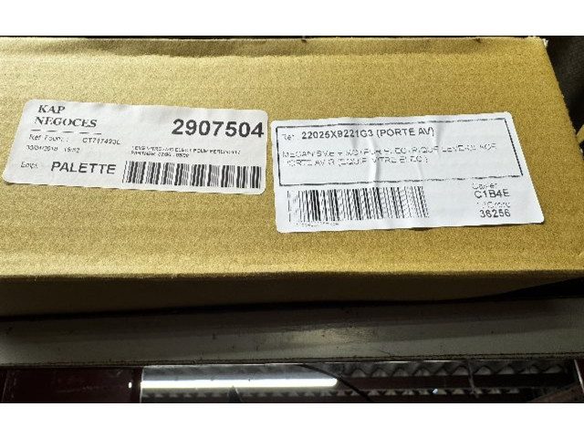 Передний електрический механизм для подъема окна без двигателя 9221G3, 9221G3 Citroen Berlingo