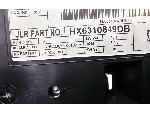 Панель приборов HX6310849DB, LR0056004   Jaguar XF X260       