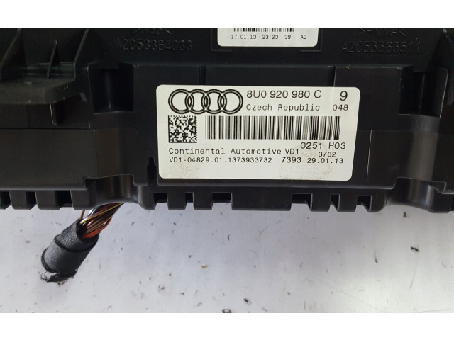 Панель приборов 8U0920980C Audi Q3 8U