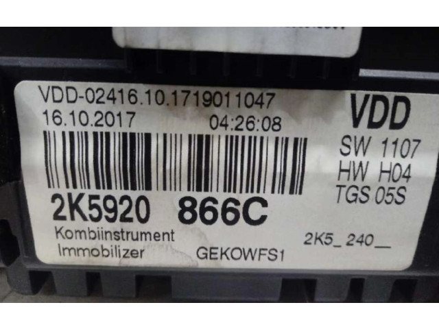 Панель приборов 2K5920866C Volkswagen Caddy