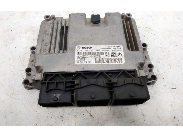 Блок управления двигателя 0281017337, 9676833080   Citroen C3