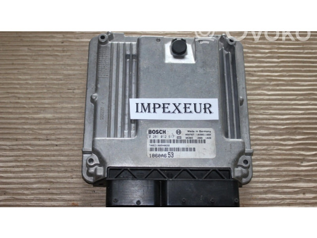 Блок управления двигателя 0281012617, 1860A653 Mitsubishi Grandis