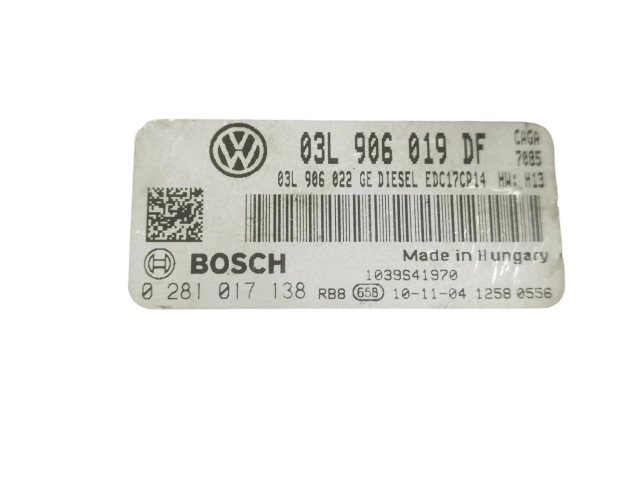 Řídící jednotka 03L906019DF, 03L906022GE Seat Exeo (3R) 2010