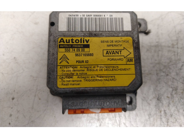 Блок подушек безопасности 550740900, 9637169880 Citroen Xantia