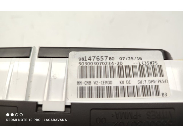 Přístrojová deska  Peugeot 508 2016 9814765780  