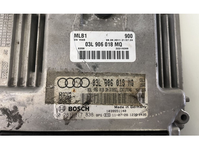 Блок управления двигателя 03L906018MQ, 03L906018MQ   Audi Q5 SQ5