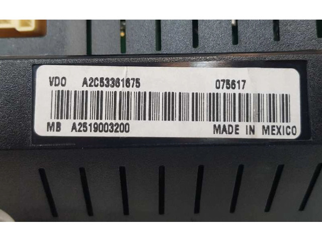 Панель приборов A2519003200, 2519003200 Mercedes-Benz ML W164