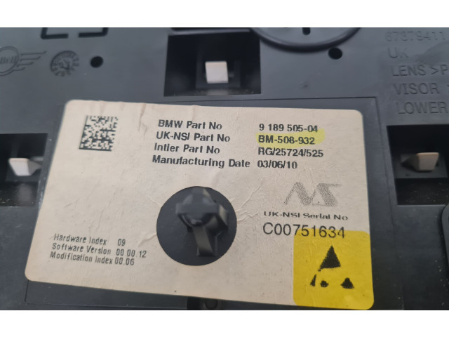 Панель приборов 9189505 Mini One - Cooper Coupe R56