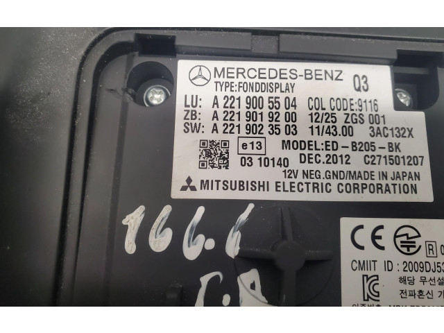 Дисплей    A2219005504   Mercedes-Benz GL X166
