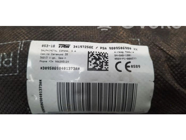 Подушка безопасности в сиденье 9809506980   Peugeot 5008 II