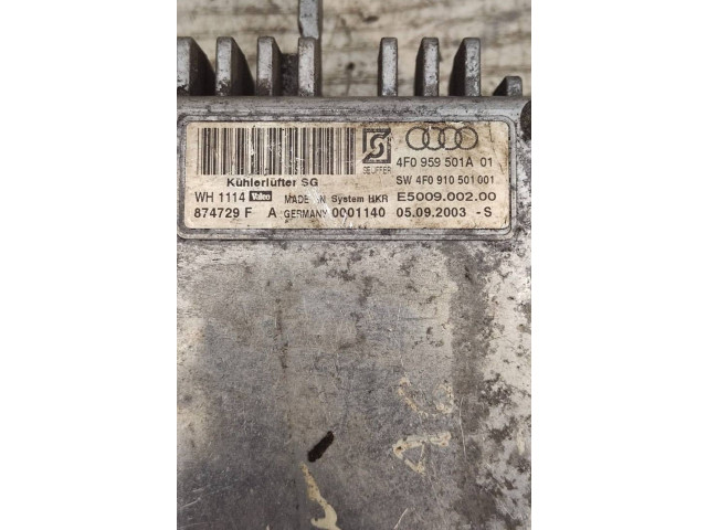 Вентилятор радиатора     4F0959501A, 0001140    Audi A6 S6 C6 4F 
