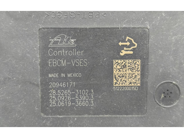 Блок АБС 20946171   Opel  Antara  2006 - 2016 года