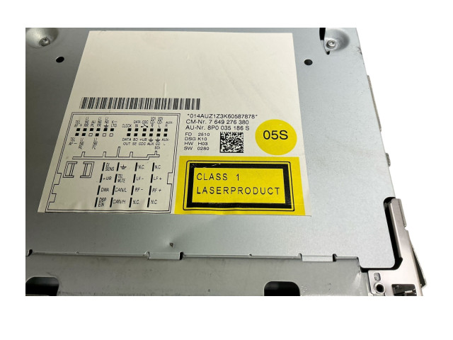 Радио/ проигрыватель CD/DVD / навигация 8P0035186S, 7649276380   Audi A3 S3 A3 Sportback 8P   для двигателя BKC
