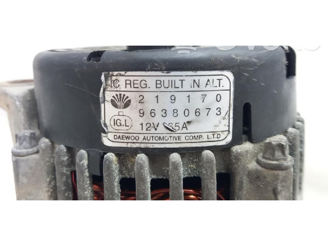 Генератор 96314258, 96380673   Chevrolet Matiz      