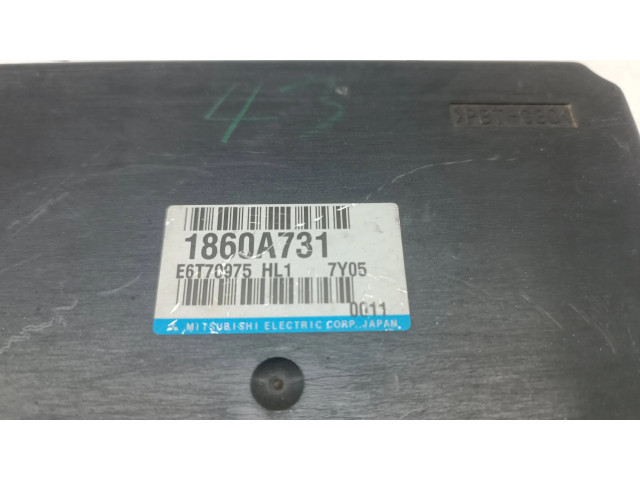 Блок управления двигателя 1860A731, E6T70975   Mitsubishi Lancer VIII