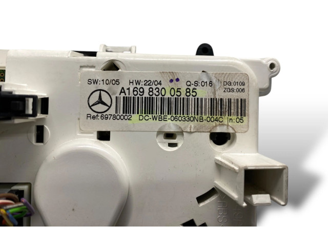 Блок управления климат-контролем A1698300585, 69780002   Mercedes-Benz A W169