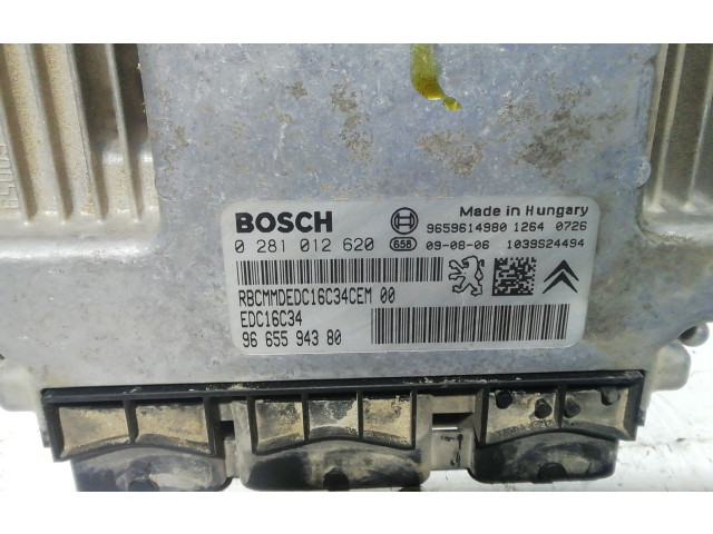 Блок управления двигателя 0281012620, 9665594380 Citroen Berlingo