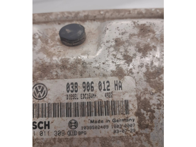 Блок управления двигателя 038906012HA, 1039S02409 Skoda Octavia Mk1 (1U)