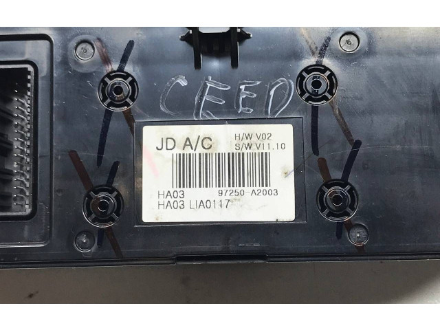 Блок управления климат-контролем 97250A2003 KIA Ceed