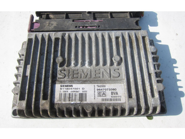 Блок управления коробкой передач S118047501D, 9647073380 Citroen Xsara