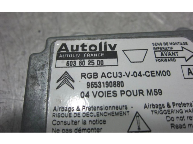 Блок подушек безопасности 603602500 Citroen Berlingo