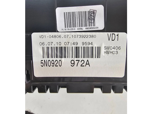 Přístrojová deska Volkswagen Tiguan 2010 5N0920972A, 1073922380