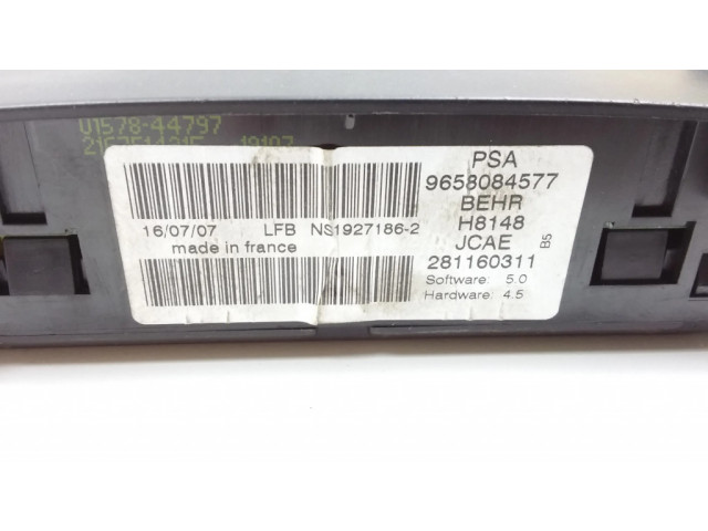 Блок управления климат-контролем 281160311, 9658084577   Citroen C4 I