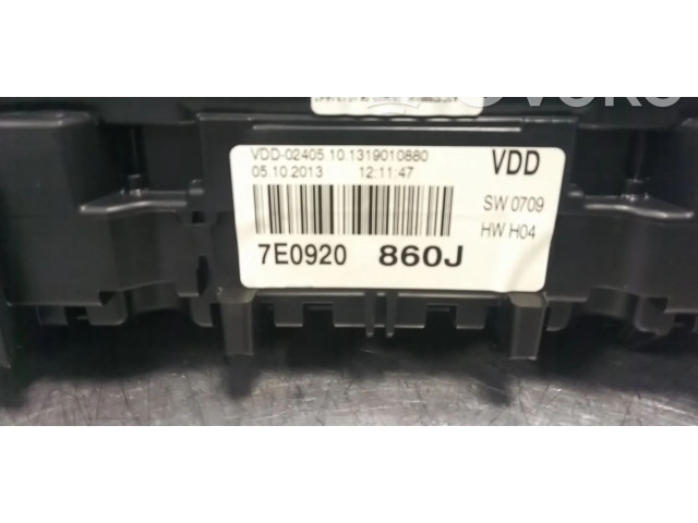 Панель приборов 7E0920860J, 7E0920860JX Volkswagen Transporter - Caravelle T5