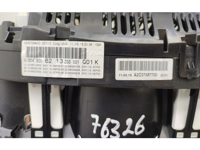 Přístrojová deska Mercedes-Benz GLK (X204) 2015 A2049006213